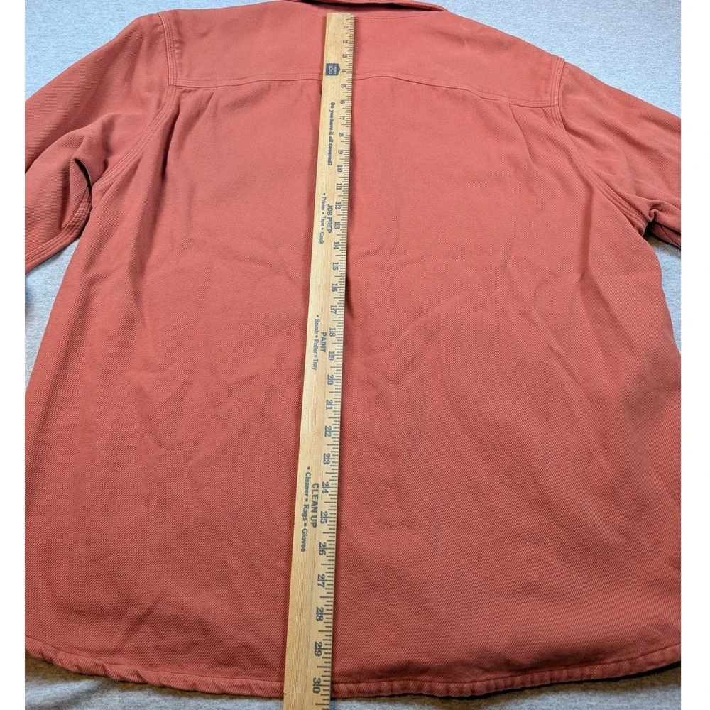 Outerknown Blanket Shirt Mens XXL Terracotta Orange Organic Cotton Button Up